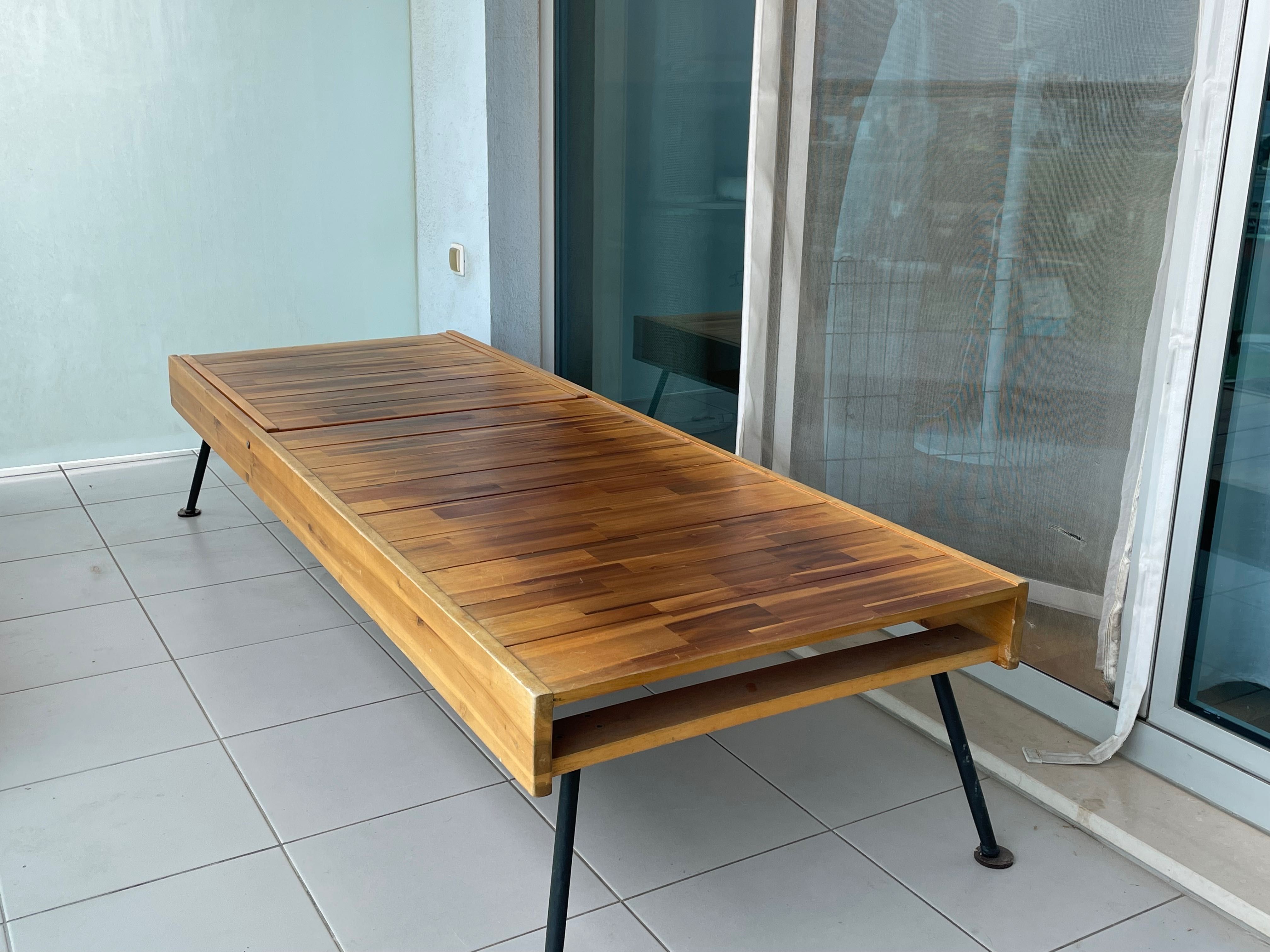 Espreguiçadeira de Exterior com Almofada Lavável