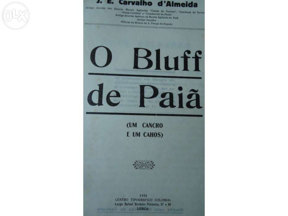 O Bluff de Paiã 1929