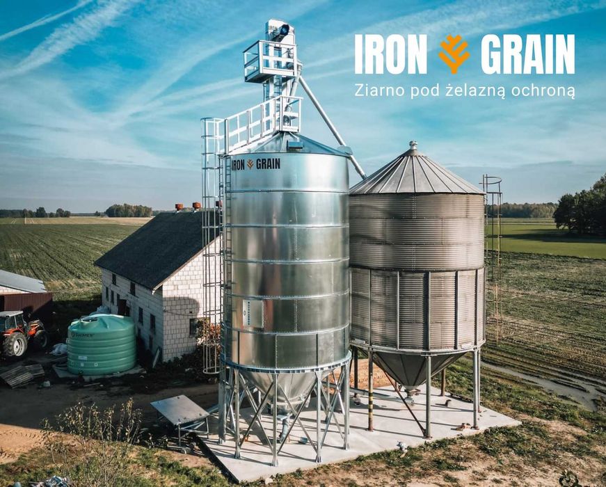 SILOSY zbożowe Lejowe Typu SL od 10T do 2000Ton Ocynk Polski producent