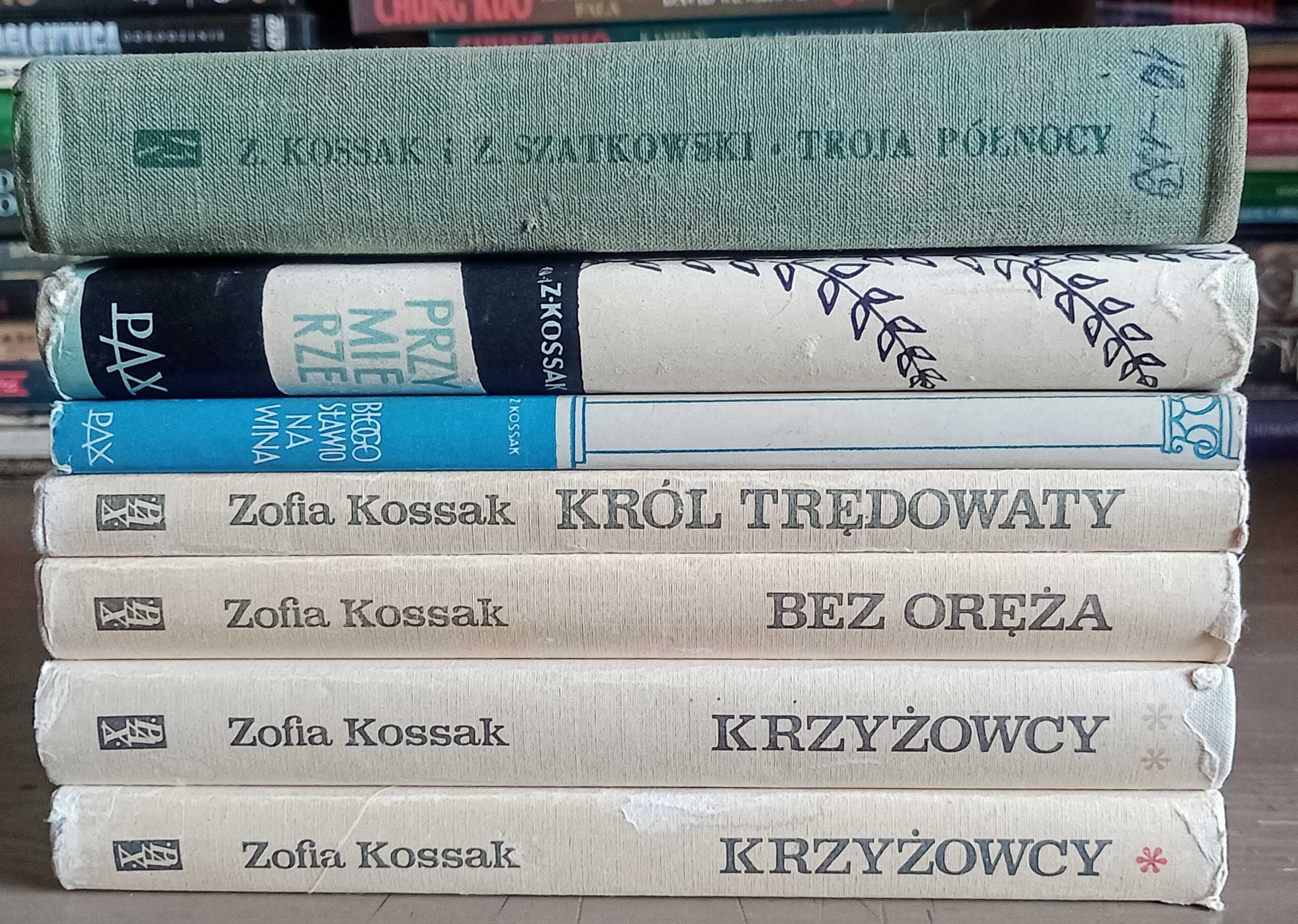 Zofia Kossak x 6 Krzyżowcy+Bez Oręża+Król Trędowaty,Przymierze i inne