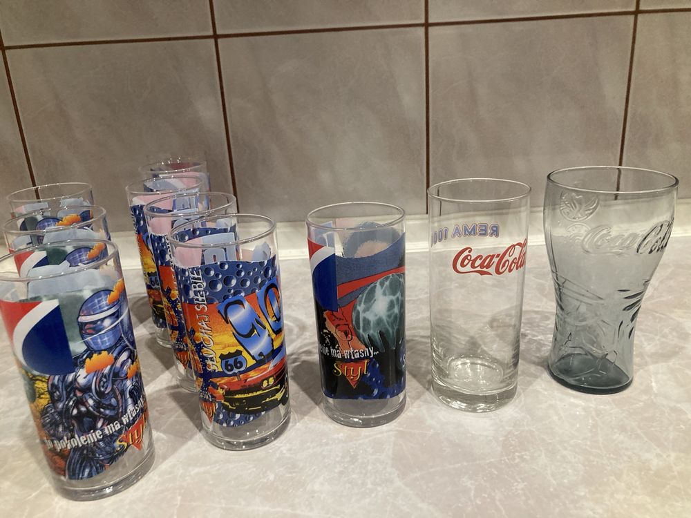 Szklanki kolejcjonerskie pepsi/coca cola