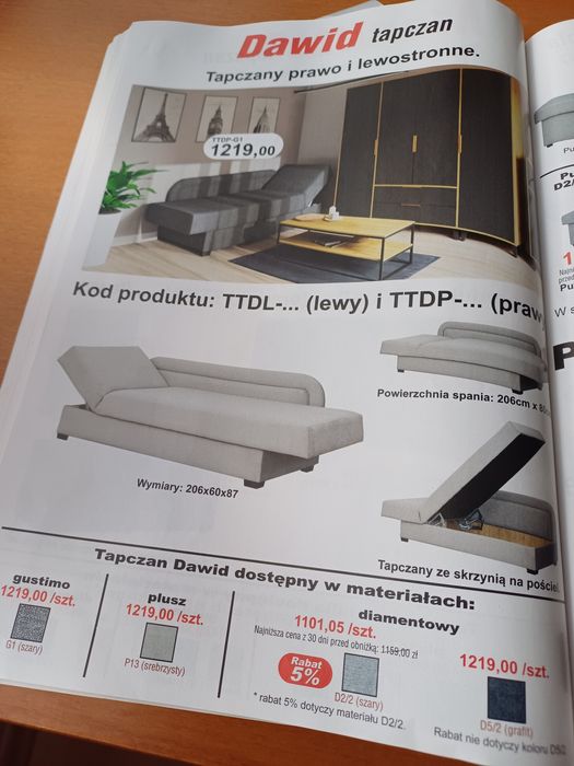 Tapczan jednoosobowy