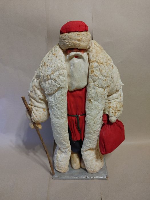 Дед мороз СССР ёлочное украшение с клеймами СССР