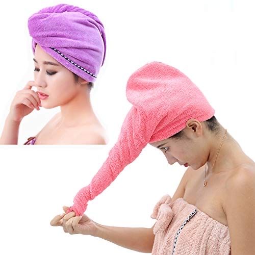 Ręcznik do włosów turban szybkoschnący