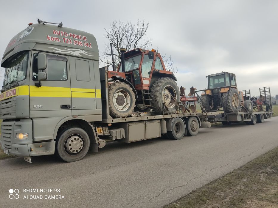Transport maszyn rolniczych Pomoc Drogowa ,laweta