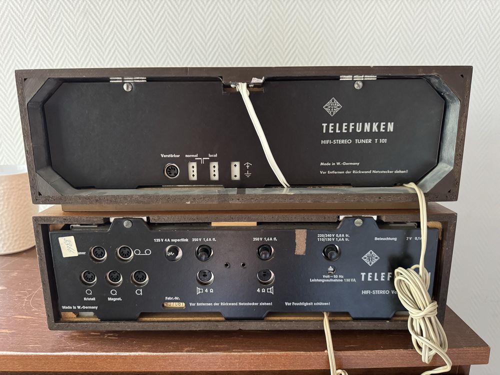 Radio i Wzmacniacz Telefunken T101 + V101 HIFI