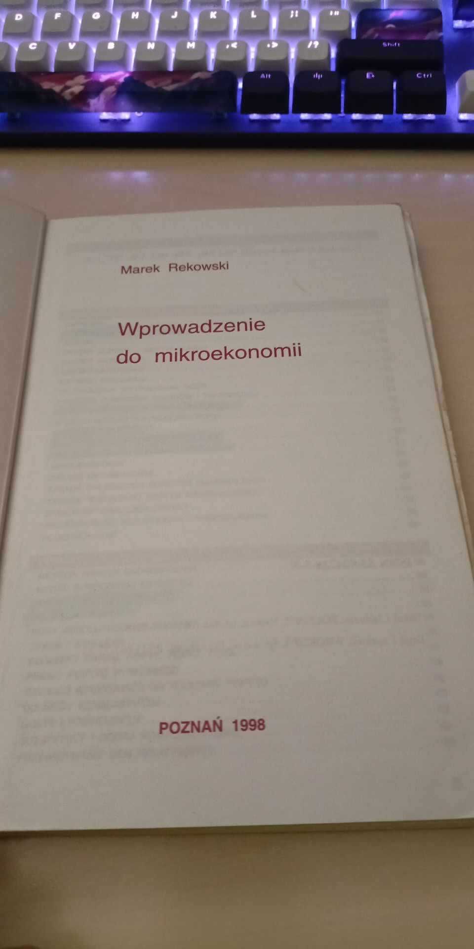 Wprowadzenie do mikroekonomii Marek Rekowski