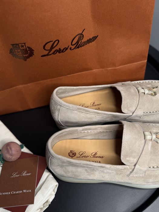 Лофери лорики loro piana lp туфлі бежеві замшеві лоро піана 39 40