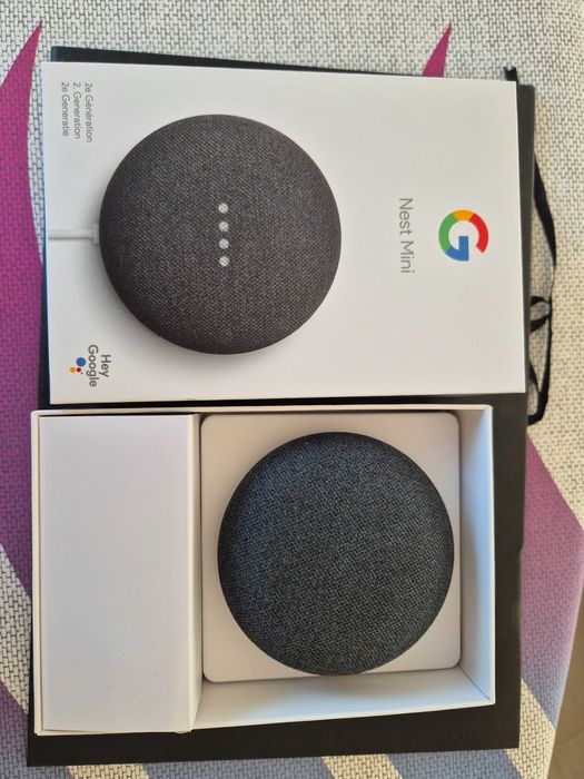 Coluna Inteligente Google Nest Mini (2ª Geração) - Como Nova na Caixa