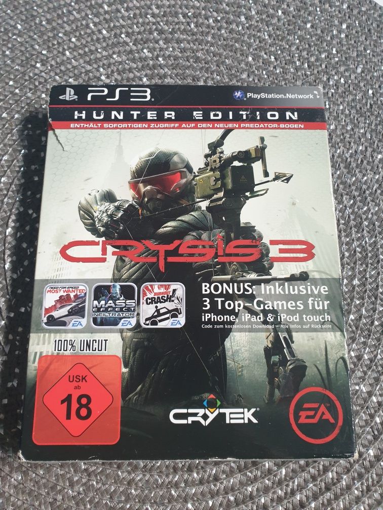 PS3 Crysis 3 Hunter Edition.DLC niewykorzystane na 80%.