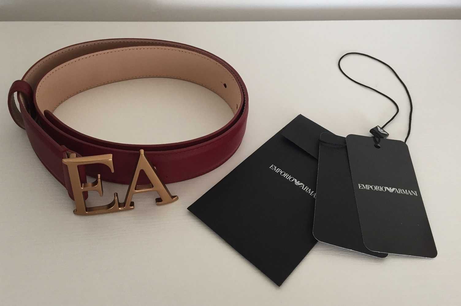 Skórzany pasek Emporio Armani oryginalny