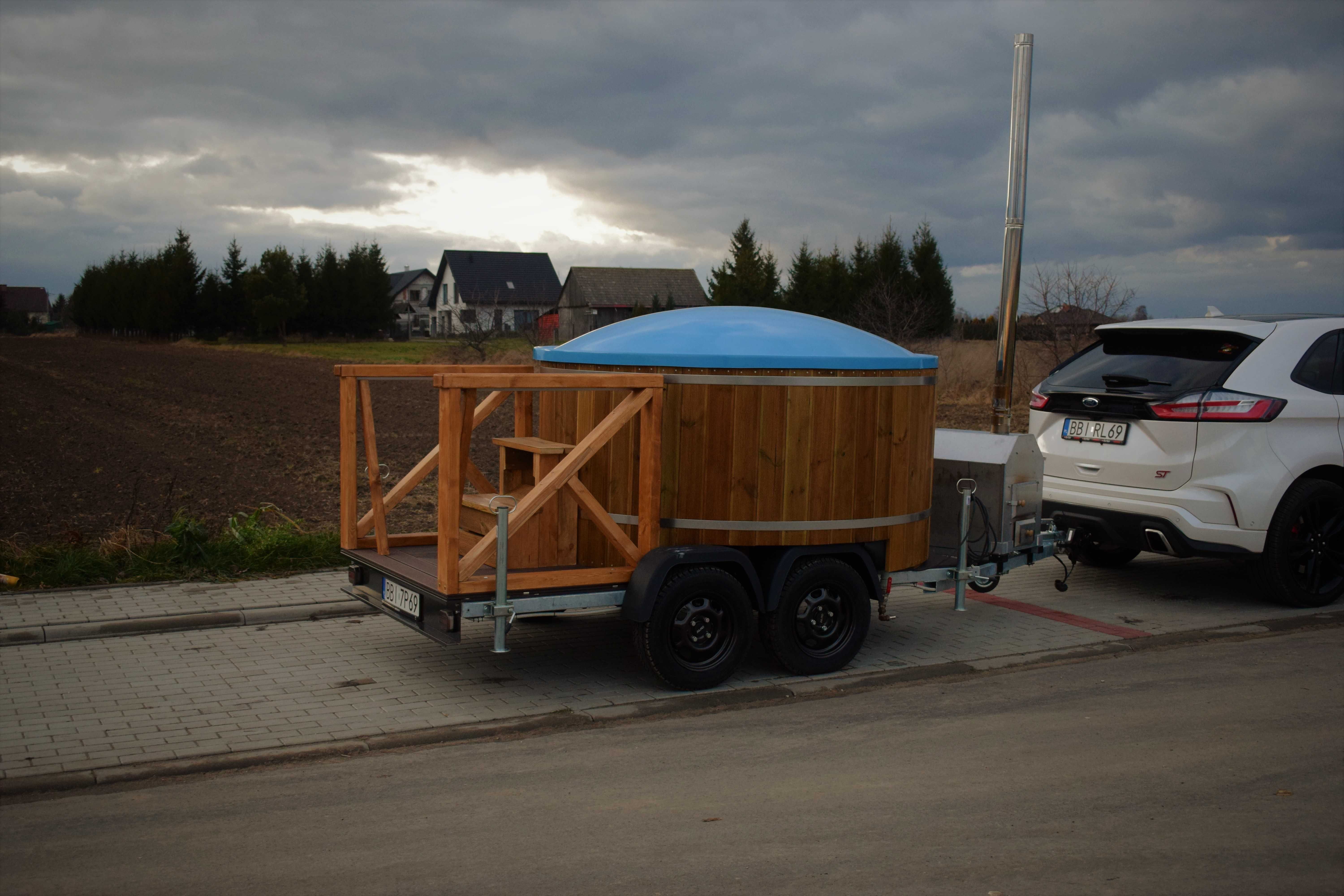 Wynajem Mobilna Balia Ruska bania Spa Jacuzzi Hydromasaż