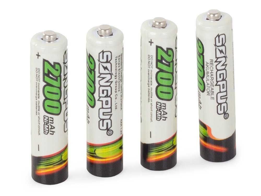 Baterie akumulatorki AAA R3 UP TO 2700mAh 4 sztuki zestaw