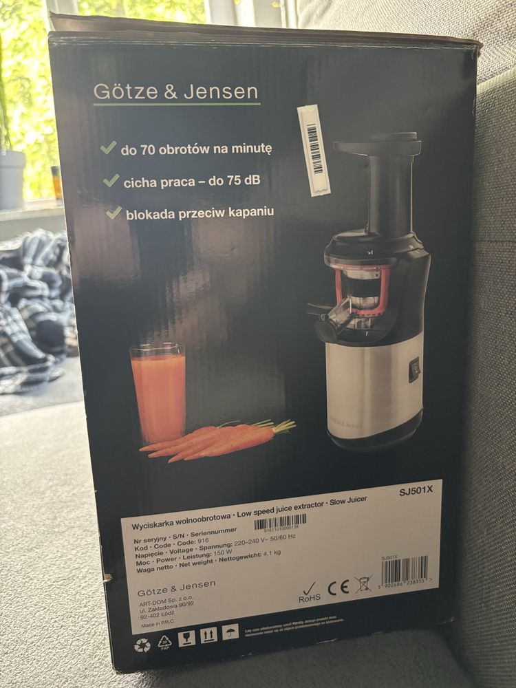 Wyciskarka wolnoobrotowa gotze&jensen kraków