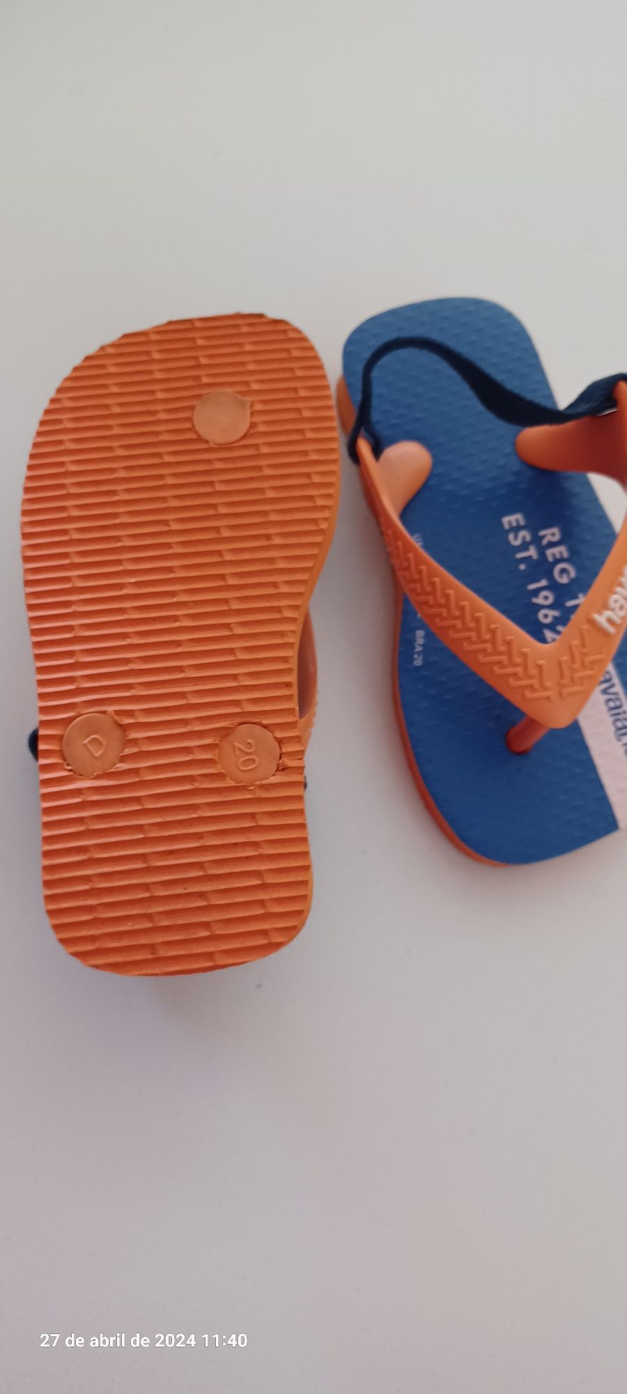 Havaianas bebé tamanho 22