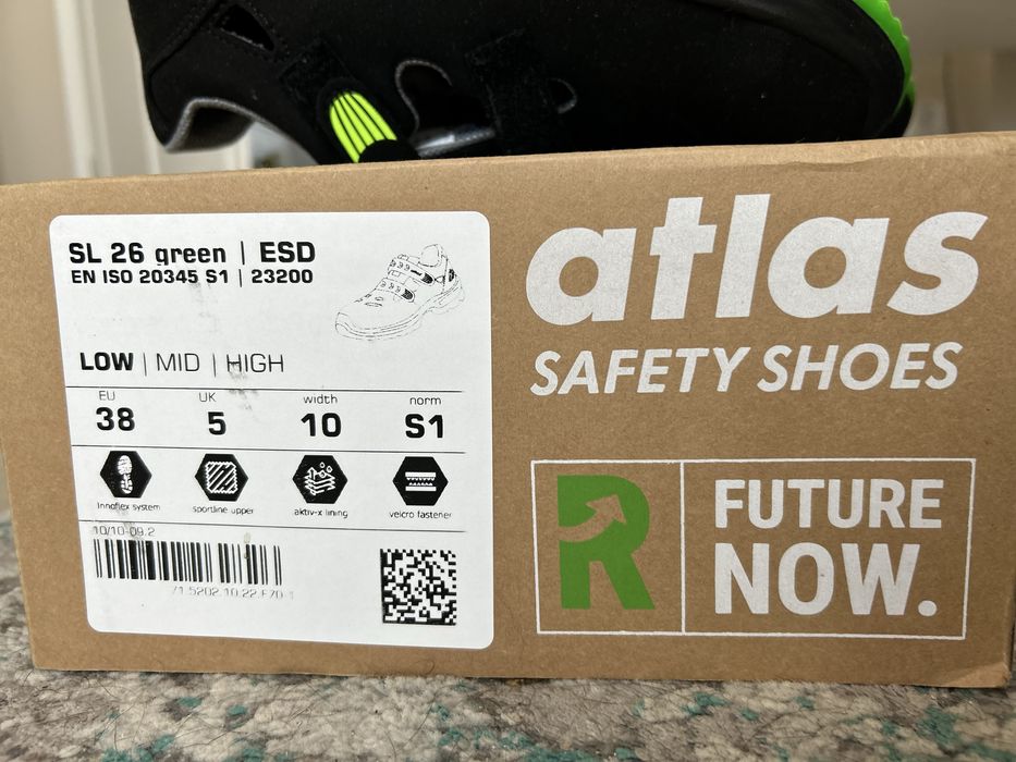 Obuwie robocze Atlas SL26 rozmiar 38z safety shoes ochronne z blacha