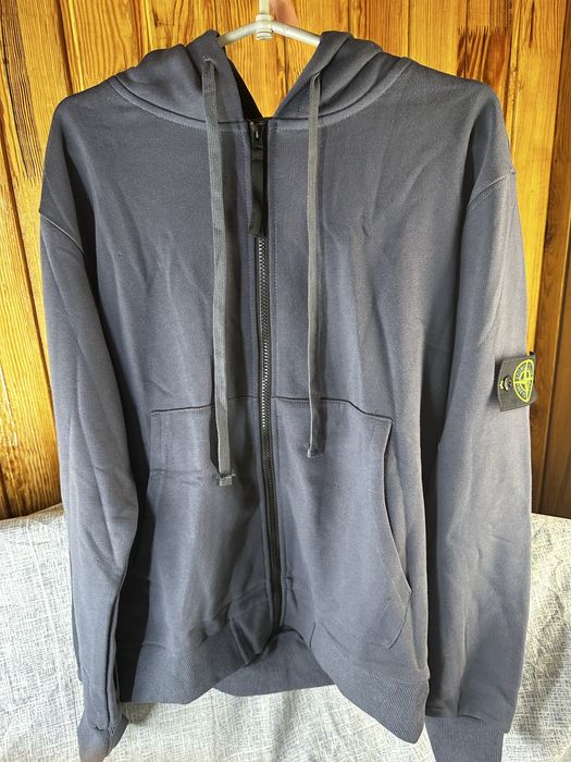 Зіп-кофта Stone Island темно-синього кольору