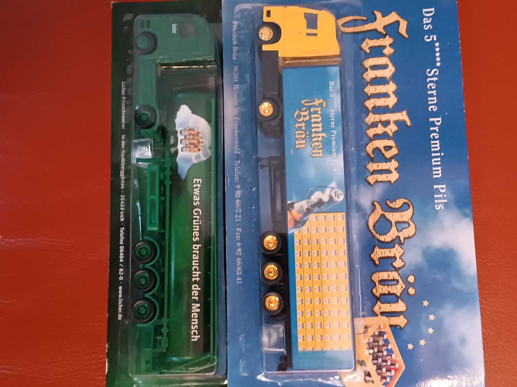 Zestaw modeli 10-ciu ciężarówek różnych marek o skali 1:87