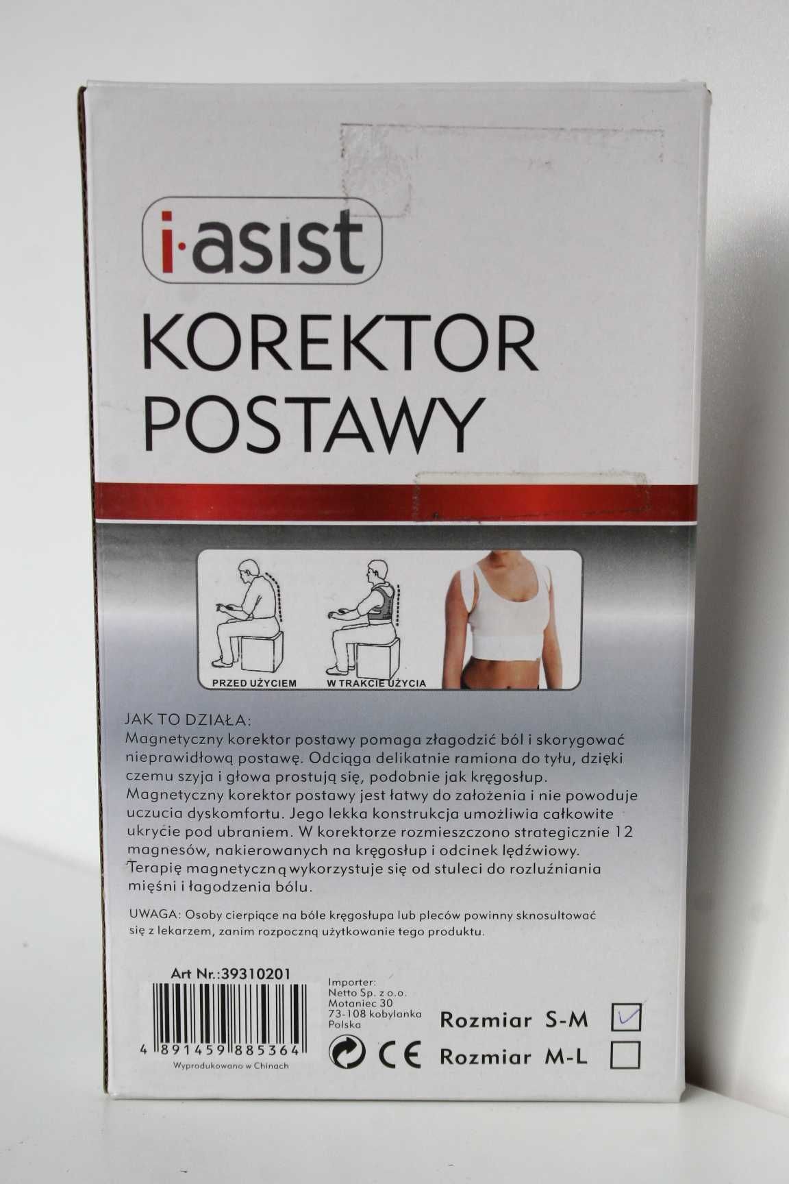 Korektor postawy ,prostotrzymacz