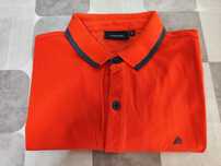 Polo manga curta laranja marca Quebramar