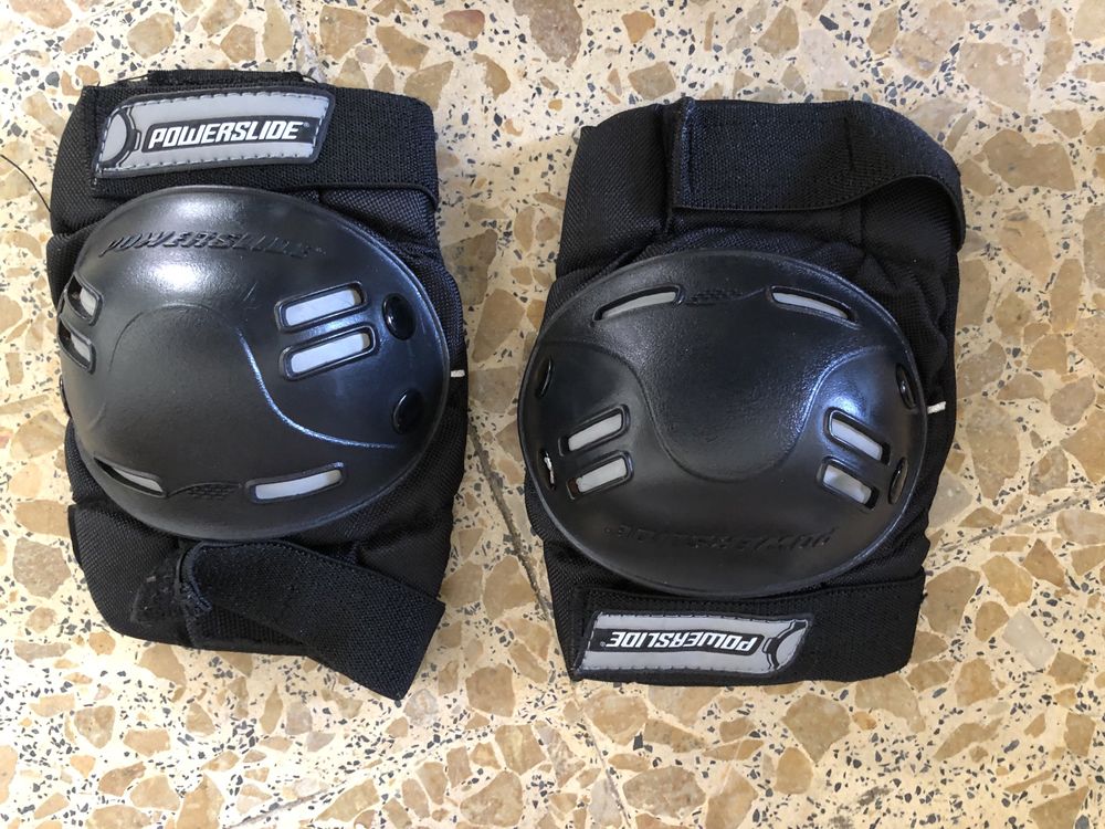 Patins em linha 42 com protecções e capacete