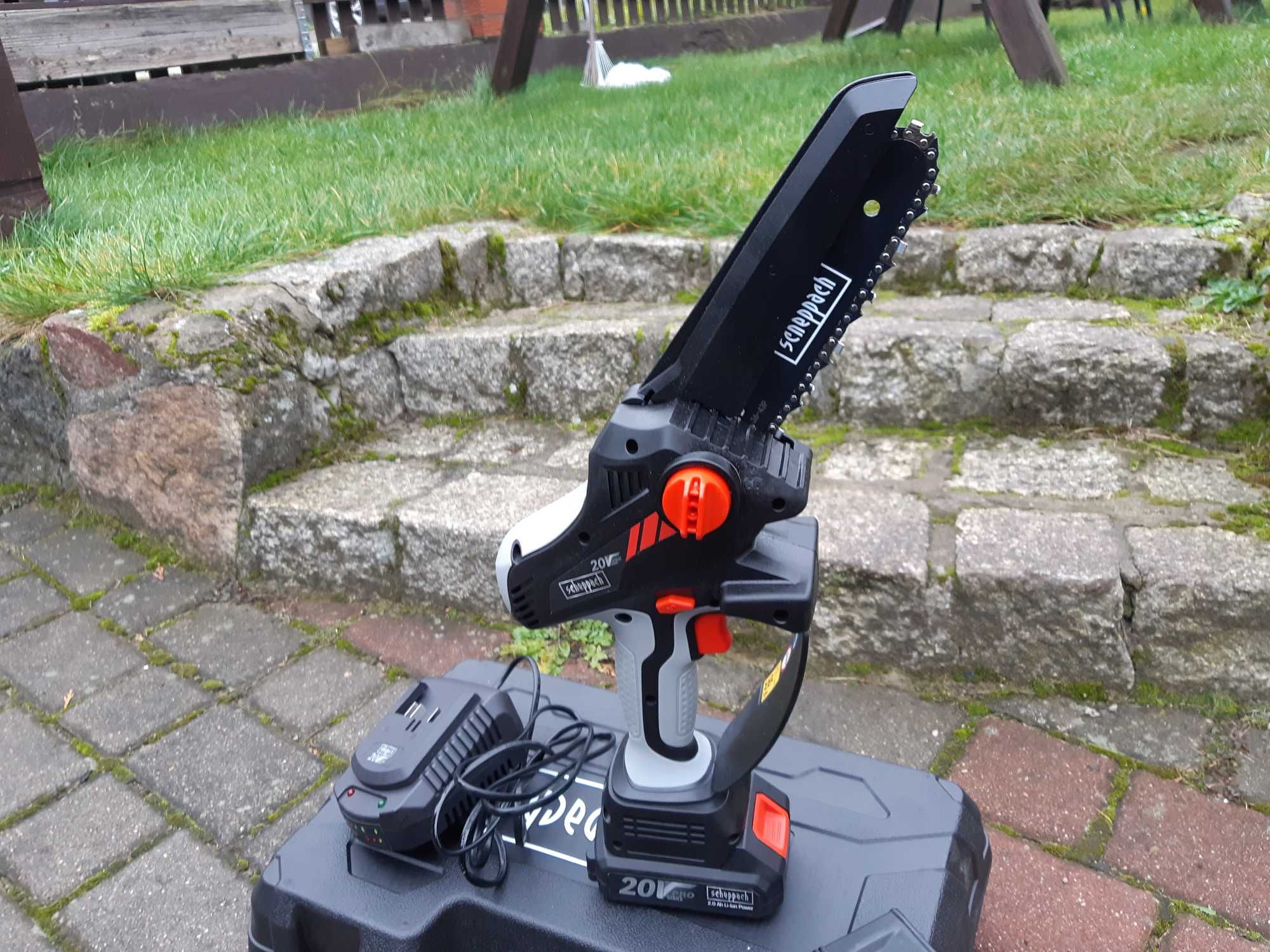 Akumulatorowa Pilarka do Gałężi Scheppach 20 VOLT Powystawowa