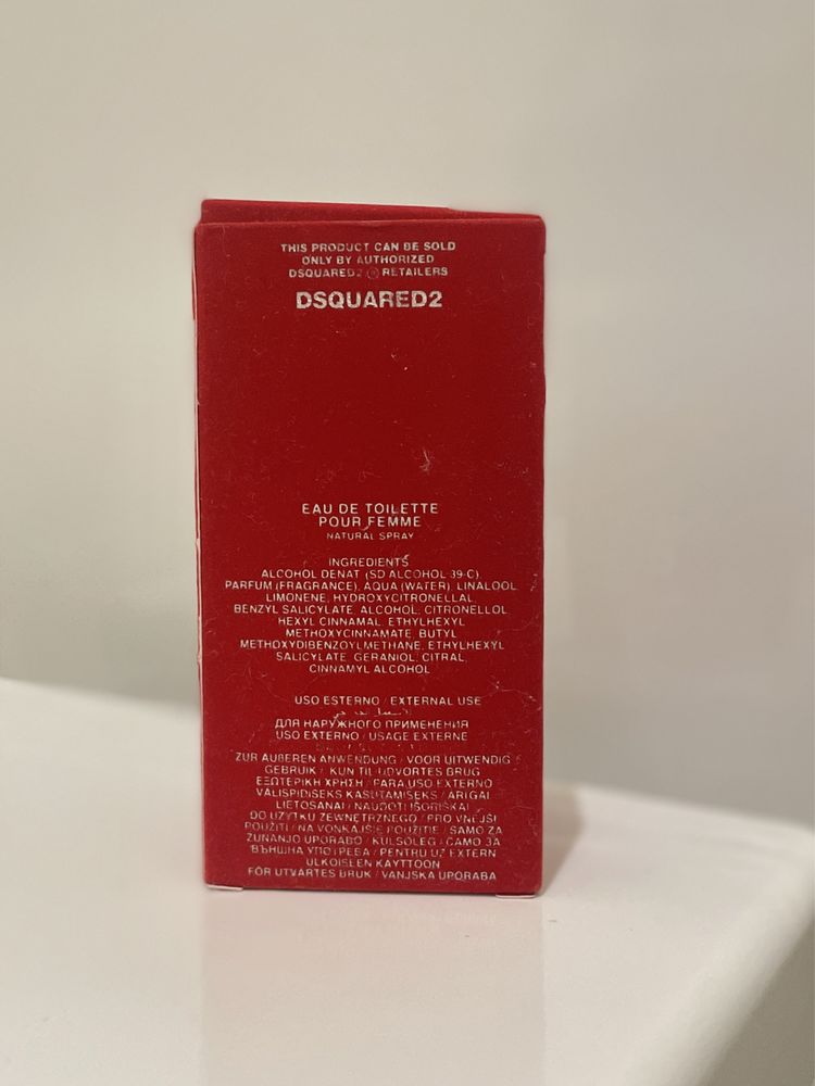 Perfume red wood dsquared2 50ml