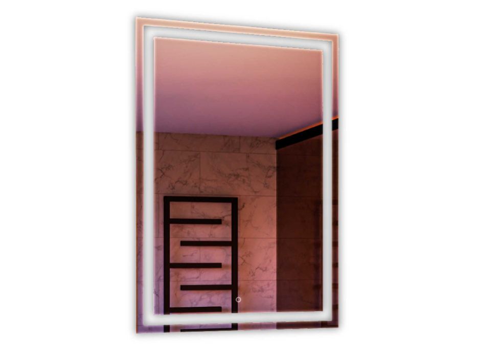 LUSTRO Podświetlane Led 50x70cm Dotykowe Dekoracyjne Loft - WYPRZEDAŻ
