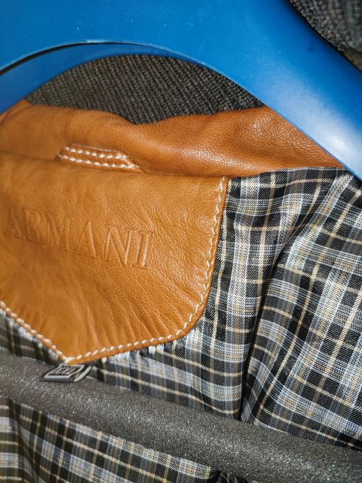 Casaco couro Armani