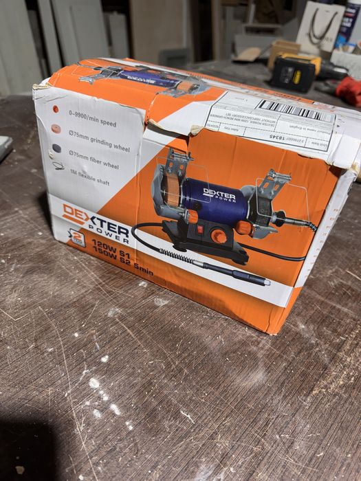 Mini esmerilhadora 60 w com veio flexível Dexter
