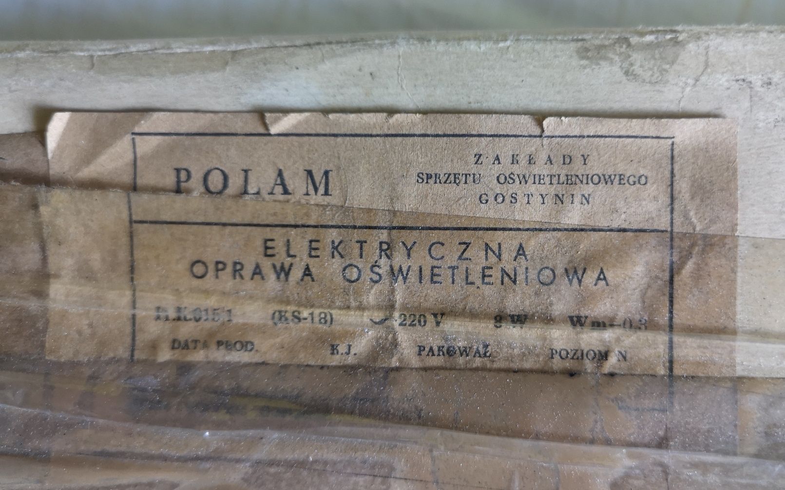Elektryczna oprawa oświetleniowa POLAM 11.K.015/1 POLAMP 11K015/1 NOWA