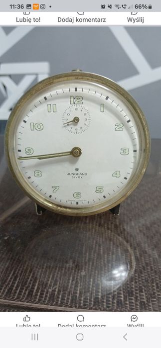 Zegarek budzik junghans bivox wecker