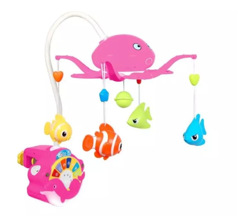 Karuzela nad łóżeczko różowa ośmiornica NOWA