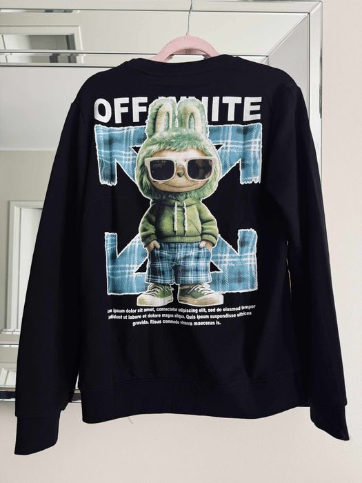 Bluza Off White roz L/M premium Labubu