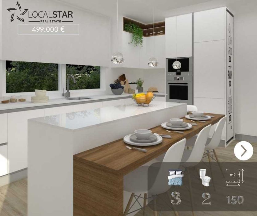 Moradia T3 - Térrea, moderna com jardim, espaço e privacidade