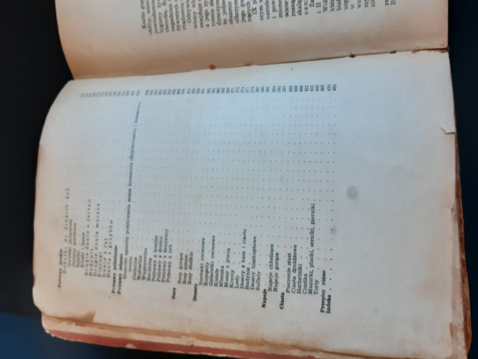 Książka  kucharska  1954