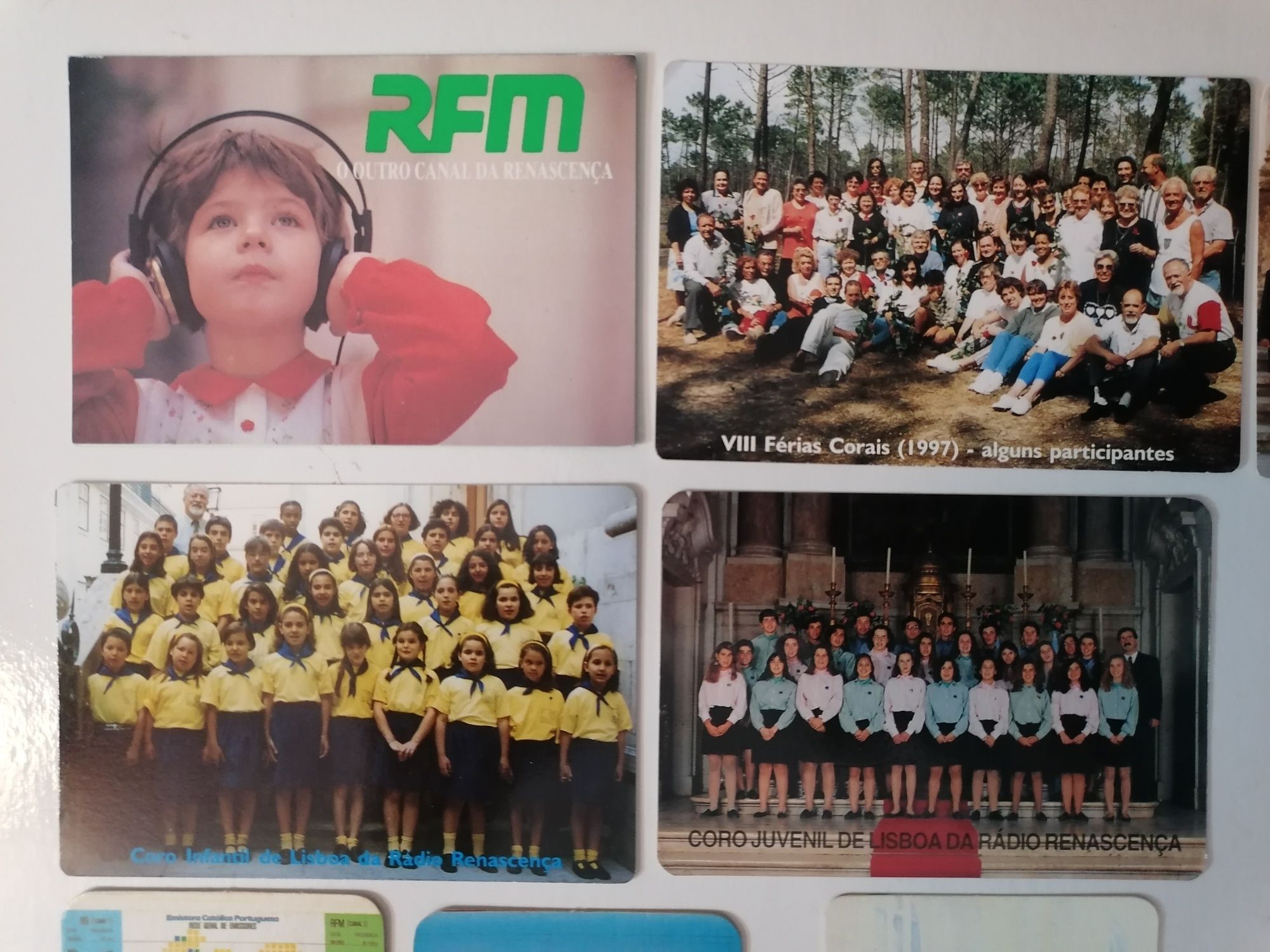 Conjunto de 16 calendários de vários anos RFM, RDP, Rádio Renascença