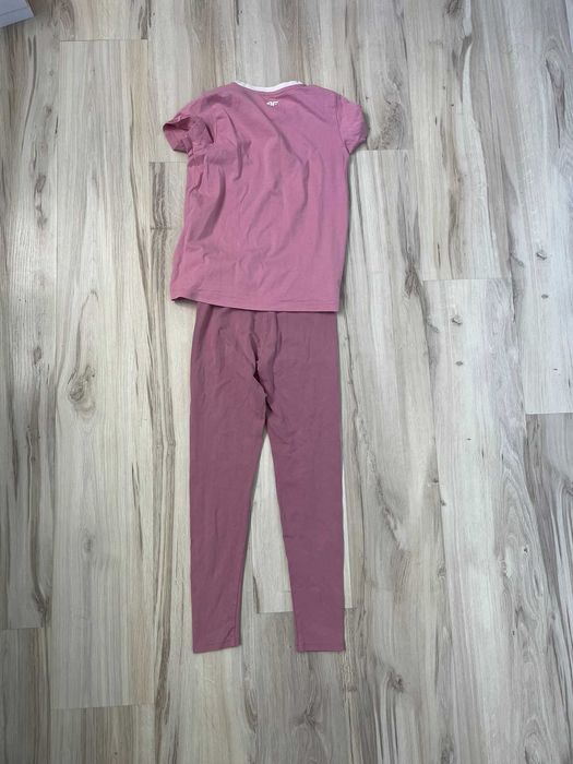 Zestaw leginsy + koszulka 4f dla dziewczynki