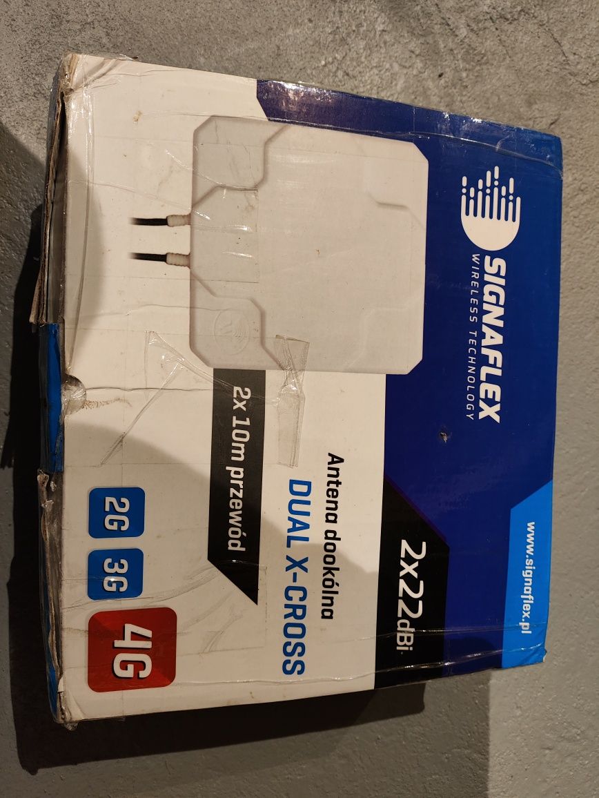 Antena Signaflex Dual X-CROSS 2x22dBi 10m 2x sma 2g 3g 4g