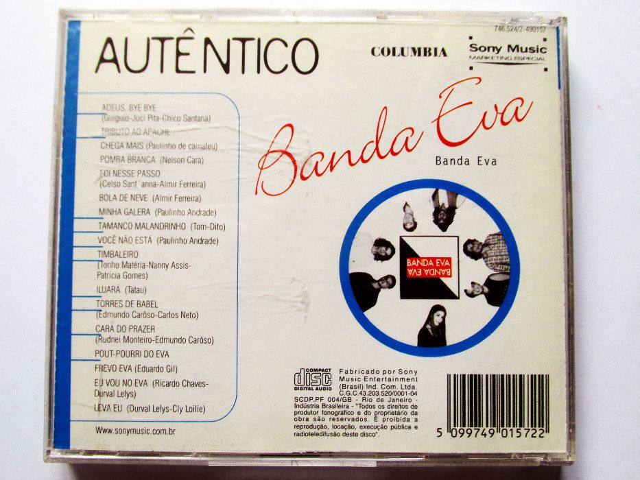 CD - Banda Eva, Autêntico, em excelente estado