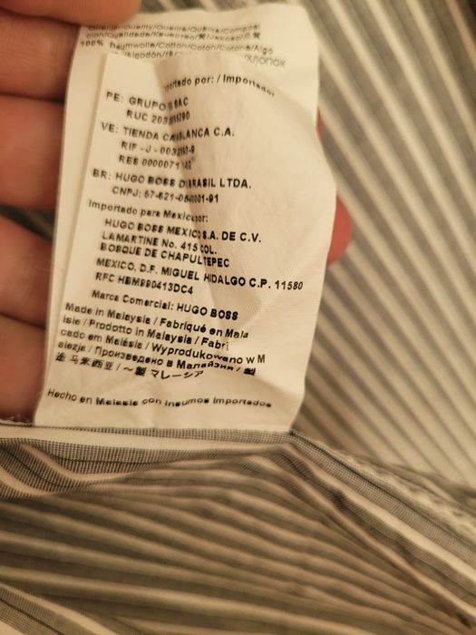 Koszula w paski Hugo Boss