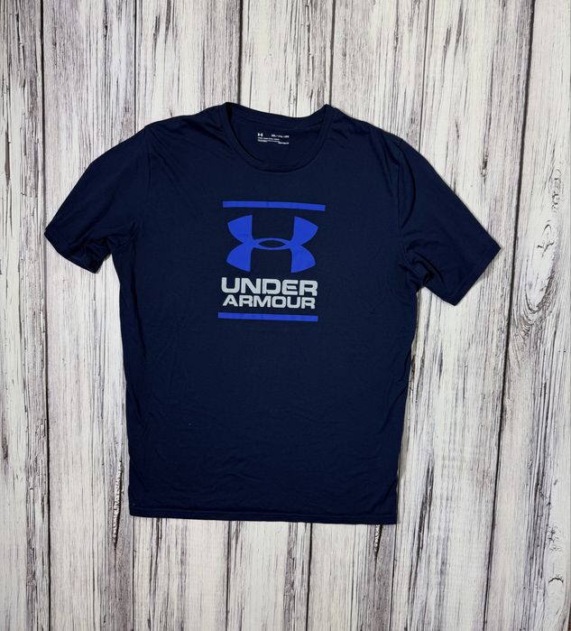 Under armour футболка синяя 2xl размер оригинал