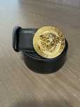 Ремінь VERSACE чорний оригінал шкіряний