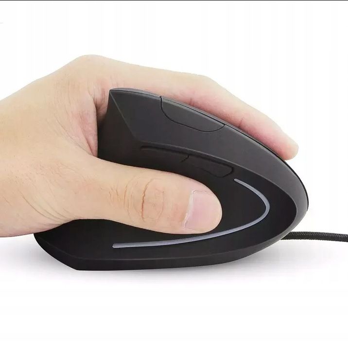 Myszka Pionowa Wertykalna Mysz Ergonomiczna Przewodowa Usb Cicha Zenwi