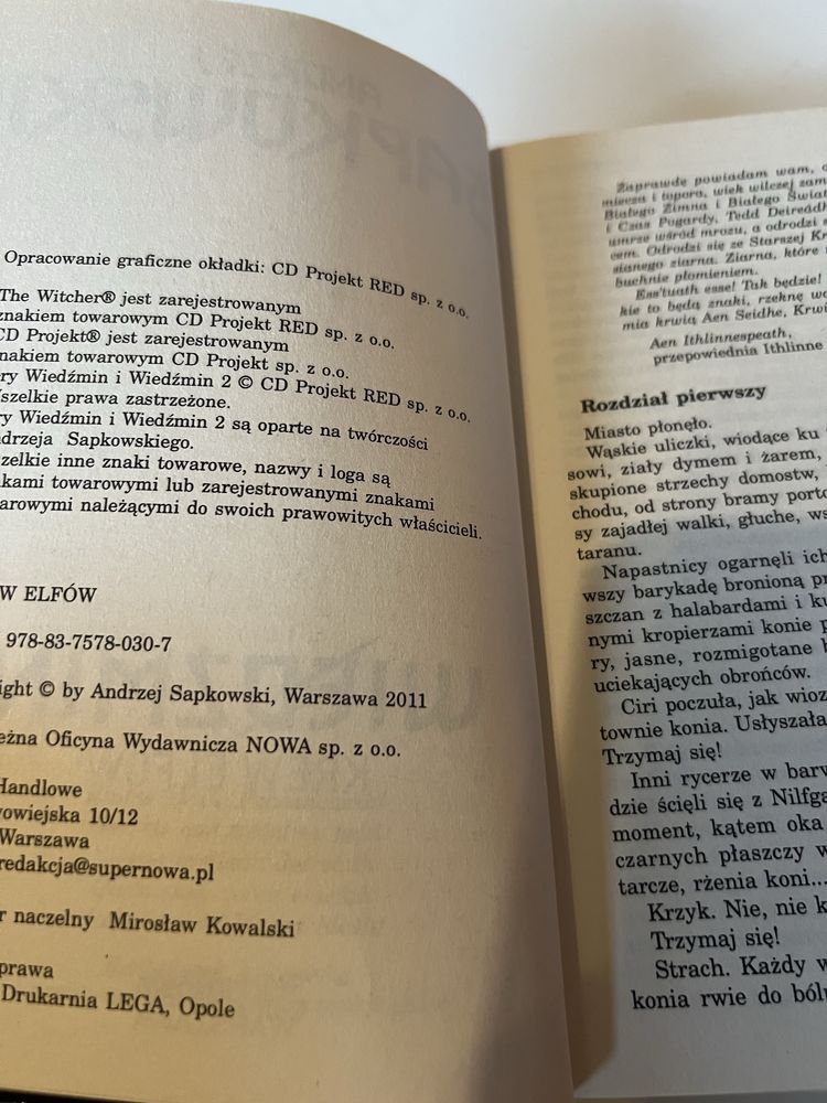 Wiedźmin - Krew Elfów - Wydanie Wiedźmin II