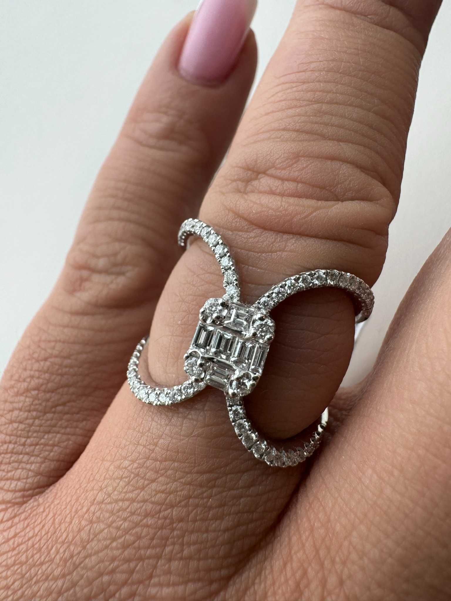 Pierścionek z diamentami naturalnymi 0.70 CT Infinity