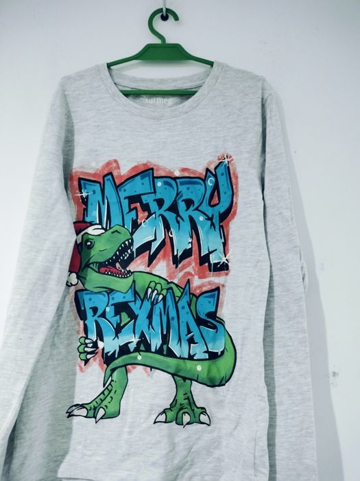 Bawełniana, chłopięca świąteczna bluzka 12/13 lat