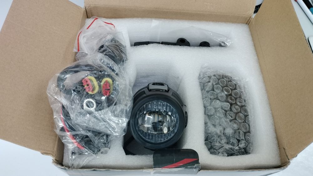 Faróis auxiliares led para moto com homologação