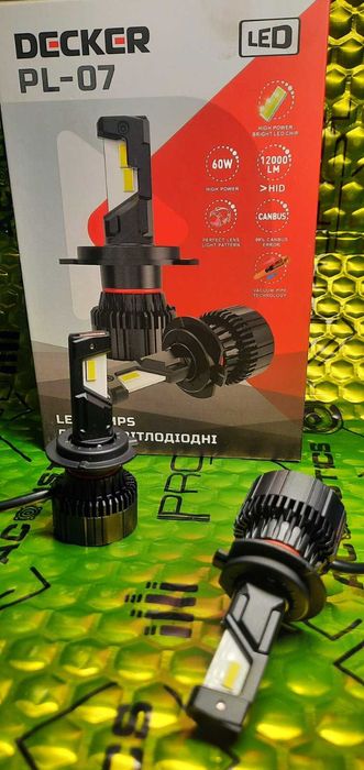 Лампа Decker Led PL-07 6K H7/Н4/Н1/Н11 CanBus 9-32V  60W 12000Lm