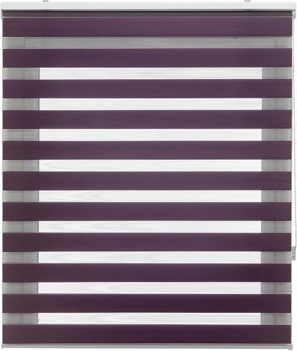 Lira Roleta Dzień I Noc Eleganckie Zasłony 120 X 250 Cm Fioletowy